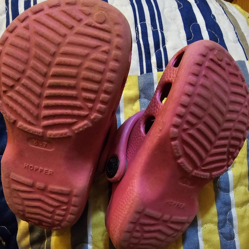 Kids Pink Hopper Slide On Kids Shoes - Picture 3 of 3